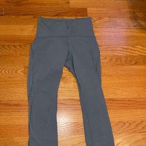 Barrys x Lululemon Logo Mesh Sage Green Leggings